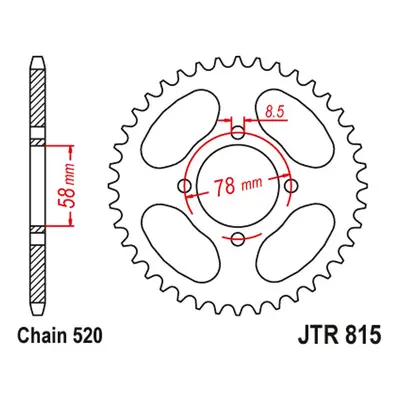 Rozeta JT SPROCKETS JTR815.35 (81535JT) (JT rozeta 815 35 (81535JT))