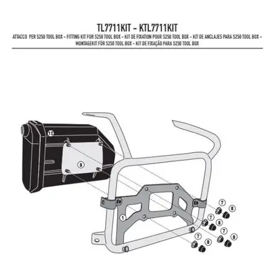 Držák skříňky na nářadí KAPPA KTL7711KIT (KAPPA držák skříňky na nářadí KS250 na nosič KL7711)