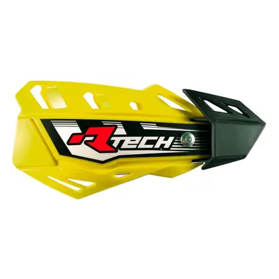 RACETECH (RTECH) kryty páček FLX CROSS/ENDURO barva žlutá (se 2 typy držáků na řidítka a rukojet