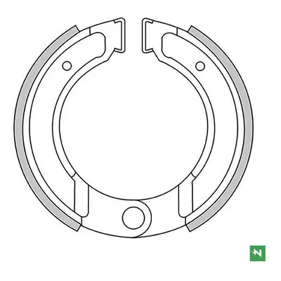 Brzdové čelisti - pakny zadní NEWFREN GF1124 (NEWFREN brzdové čelisti - pakny zadní HONDA CR 480