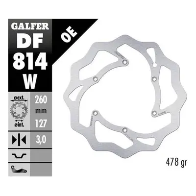 Brzdový kotouč přední GALFER DF814W (GALFER brzdový kotouč přední BETA RR 250/300/350 12-, RR 39