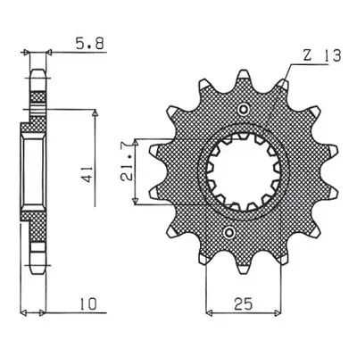 Ozubené kolo přední SUNSTAR SUN38715 (JTF308.15, 34515JT) (SUNSTAR ozubené kolo přední 345 15 (J