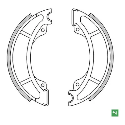 Brzdové čelisti - pakny zadní NEWFREN GF1185 (NEWFREN brzdové čelisti - pakny zadní HUSQVARNA WR