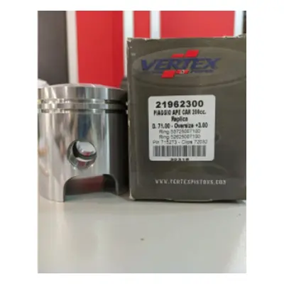 VERTEX píst APE CAR 250ccm, čep 18mm (67,94mm) (kroužky 53725006800 X 1, 52625006800 X 1) (21962