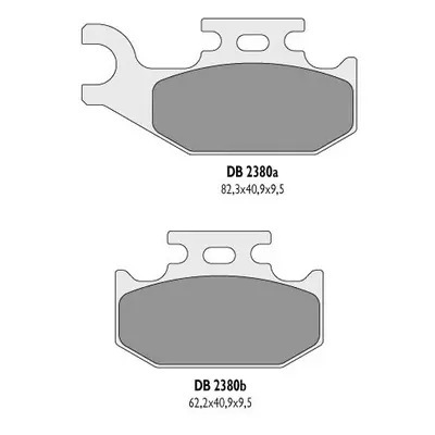 Brzdové destičky DELTA BRAKING DB2380OR-D (DELTA BRAKING brzdové destičky KH317 ATV SUZUKI LT-A 