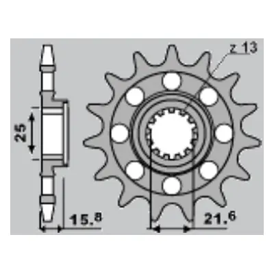 Ozubené kolo přední CHT 2093M15K (CHT ozubené kolo přední 2093M 15)