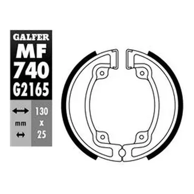 Brzdové čelisti - pakny zadní GALFER MF740G2165 (GALFER brzdové čelisti - pakny zadní KYMCO AGIL