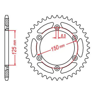 Rozeta MTX 11B-KM1-50O (JTR897.50SC) (MTX PARTS rozeta RAPTOR 899 50 samočistící (JTR897.50SC))