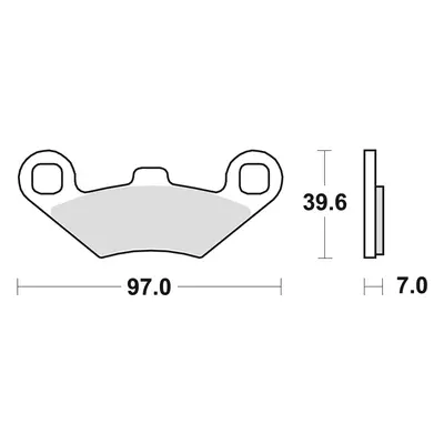 TRW LUCAS brzdové destičky KH159 sintrované OFFROAD POLARIS sportSMAN 400 98-, SCRAMBLER 500 01-