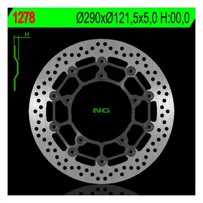 Brzdový kotouč NG Brakes NG1278 (NG přední brzdový kotouč SUZUKI SFV 650 GLADIUS / ABS 09-13, SV