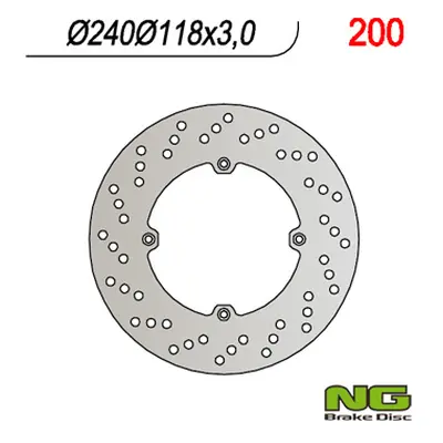 Brzdový kotouč NG Brakes NG200 (NG brzdový kotouč přední HONDA XL 600R (83-87), CR 125 (85-88), 