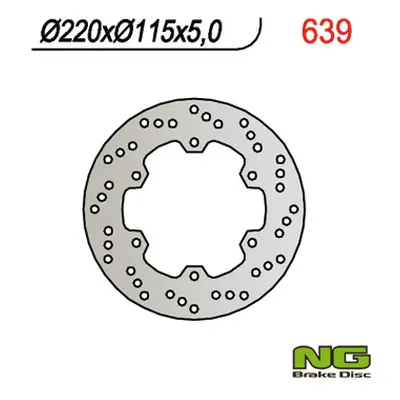 Brzdový kotouč NG Brakes NG639 (NG brzdový kotouč zadní YAMAHA R6 99-02, R1 98-03 (220X115X5))