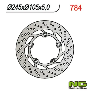 Brzdový kotouč NG Brakes NG784 (NG brzdový kotouč zadní YAMAHA FZ6/ FZ1/ MT 03, DUCATI (245X105X