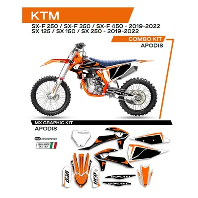 Sada samolepek (dýhy) UFO AD022999X (UFO sada samolepek (dýhy) KTM SX/SXF 125/150/250/350/450 19