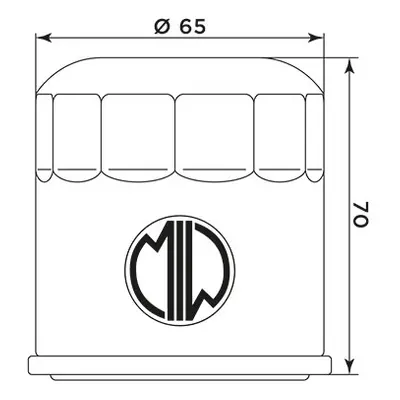 Olejový filtr MIW/MEIWA HD17004 (268175) (15-17, 15-16, HF175) (MIW/MEIWA olejový filtr OEM 6270
