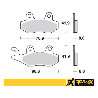 Brzdové destičky PROX 37.100202 (PROX brzdové destičky KH135 / KH214 YAMAHA YZ 125/250 90-97 pře