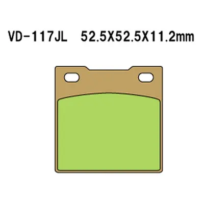 Brzdové destičky VESRAH VD-117JL (VESRAH brzdové destičky KH45 sintrované barva zlatá vyrobeno v