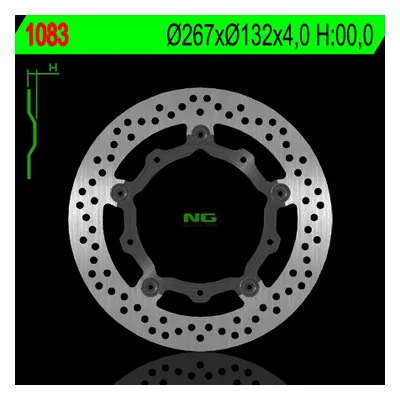 Brzdový kotouč NG Brakes NG1083 (NG brzdový kotouč přední YAMAHA X-MAX 125/250/400/500, MAJESTY 