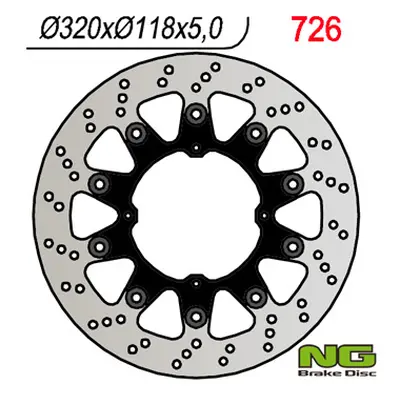 Brzdový kotouč NG Brakes NG726 (NG brzdový kotouč přední HONDA XR 250/400/650 (SUPERMOTO)(320X11