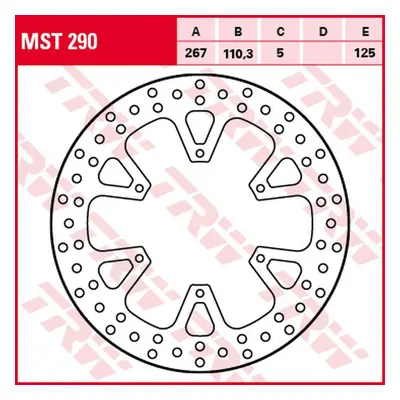Brzdový kotouč TRW LUCAS zadní MST290 (TRW LUCAS ZF brzdový kotouč zadní KTM 1050 ADV 15-16, 109