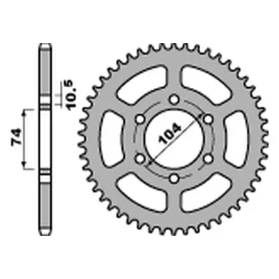 Rozeta PBR 481 45 C45 (JTR481.45) (PBR rozeta 481 45 C45 s 400/550 80-83, s 650 79, KH 500 72-75