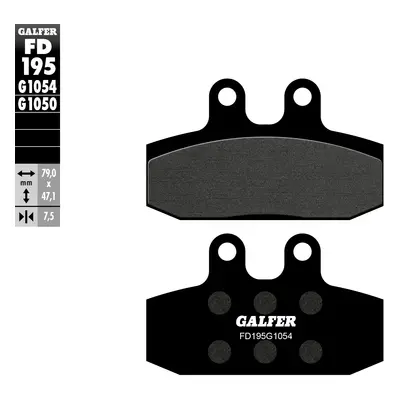 Brzdové destičky Galfer FD195G1054 (KH256) (GALFER brzdové destičky KH256 polokovové)