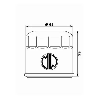 Olejový filtr MIW/MEIWA S2018 (268975) (HF975, 50) (MIW/MEIWA olejový filtr OEM 16510-03G00-X07,