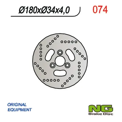 Brzdový kotouč NG Brakes NG074 (NG brzdový kotouč přední SUZUKI skútr 50 (180X34X4) (3X10,5mm) K