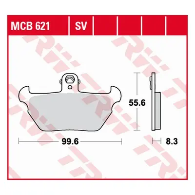 Brzdové destičky TRW LUCAS MCB621 (KH407) (TRW LUCAS ZF KLOCKI HAMULCOWE KH407 ORGANIC BMW R 80R