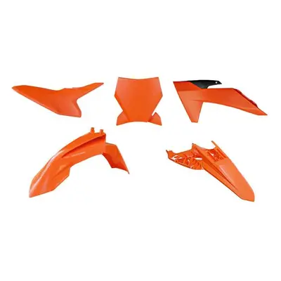 RACETECH (RTECH) kompletní sada plastů KTM SX 50 24-25 barva oranžová / černá (R-KITKTM-AR0-150