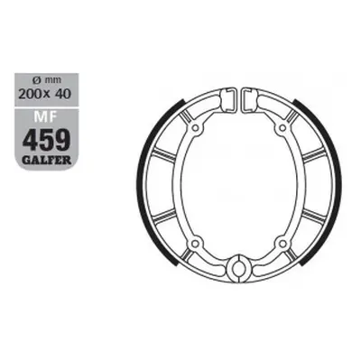 Brzdové čelisti - pakny zadní GALFER MF459G2165 (GALFER brzdové čelisti - pakny zadní SH515 YAMA