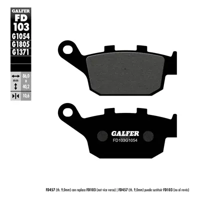 Brzdové destičky Galfer FD103G1054 (KH140) (GALFER brzdové destičky KH140 polokovové)