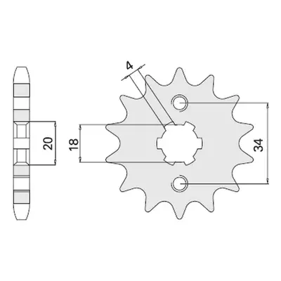 Ozubené kolo přední CHT 27313K (A4250328131, 328-13) (CHT ozubené kolo přední 273 13 (A425032813