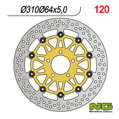 Brzdový kotouč NG Brakes NG120 (NG brzdový kotouč přední SUZUKI GS/ GSF/ GSX (310X64X5) plovoucí