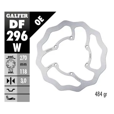 Brzdový kotouč přední GALFER DF296W (GALFER brzdový kotouč přední YAMAHA WR 250F 17-, WR 450F 20