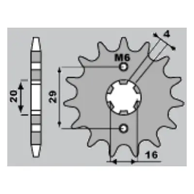 Ozubené kolo JR 42516JR (JR ozubené kolo 425 16)