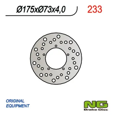 Brzdový kotouč NG Brakes NG233 (NG brzdový kotouč přední/zadní skútr PIAGGIO (175X73X4))