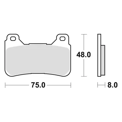 TRW ZF brzdové destičky KH390 sintrované STREET HONDA CBR 600 RR 05-16, CBR 1000 FIREBLADE 04-16