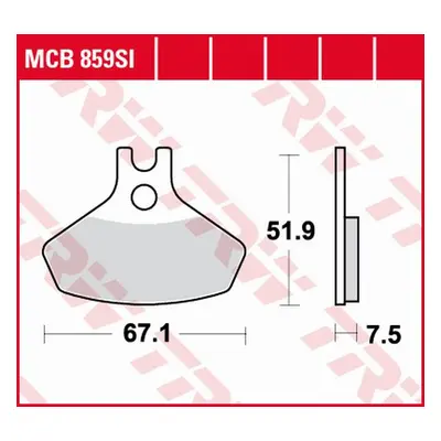 Brzdové destičky TRW LUCAS MCB859SI (KH468) (TRW LUCAS brzdové destičky KH468 sintrované OFFROAD