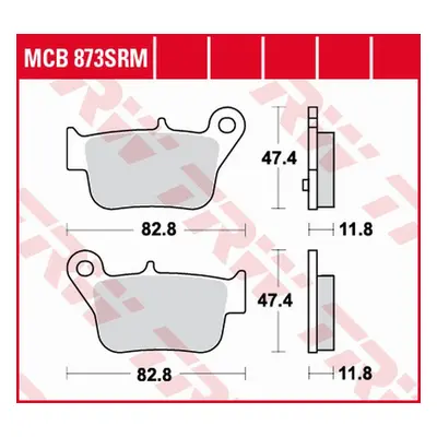 Brzdové destičky TRW LUCAS MCB873SRM (KH628) (TRW LUCAS ZF KLOCKI HAMULCOWE KH628 SINTER SYM MAX