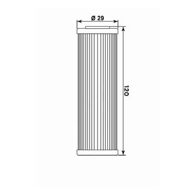 Olejový filtr MIW/MEIWA BT13001 (268631) (HF631, 50) (MIW/MEIWA olejový filtr OEM 00608070000)