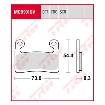 Brzdové destičky TRW LUCAS MCB901SV (KH724) (TRW LUCAS brzdové destičky KH724 sintrované STREET 