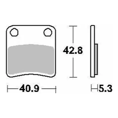 Brzdové destičky DELTA BRAKING DB2358OR-D (DELTA BRAKING brzdové destičky KH257/2 (parkovací brz