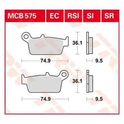 Brzdové destičky TRW LUCAS MCB575SI (KH131) (TRW ZF brzdové destičky KH131 sintrované OFFROAD HO