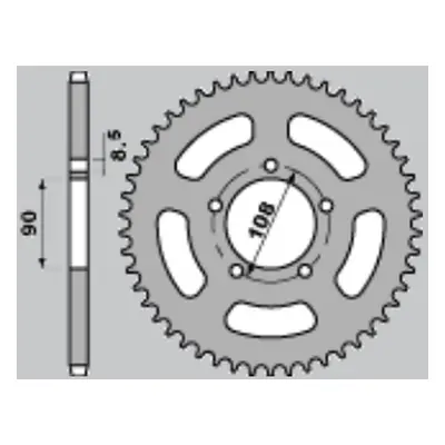 Rozeta CHT 151543K (18-43) (CHT rozeta 1515 43 MUZ 600/660 94-98 (18-43))