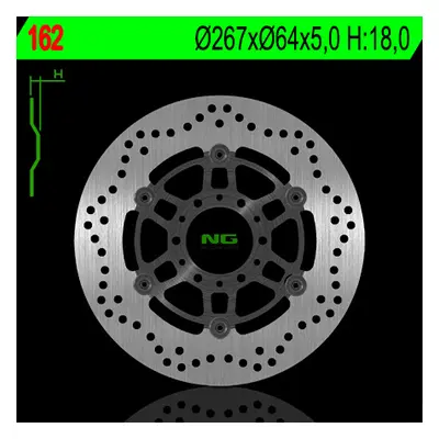 Brzdový kotouč NG Brakes NG162 (NG brzdový kotouč přední YAMAHA SR 250 CLASSIC 95-03, XV 250 VIR