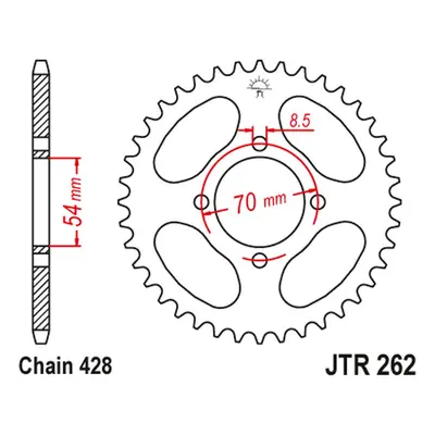 Rozeta JT SPROCKETS JTR262.40 (26240JT) (JT rozeta 262 40 (26240JT))