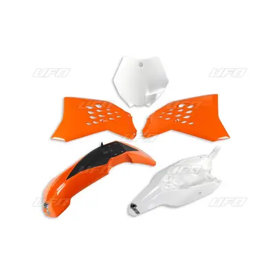 Kompletní sada plastů UFO KTKIT525999 (UFO kompletní sada plastů KTM SX 65 12-15 barva (bílá/ora