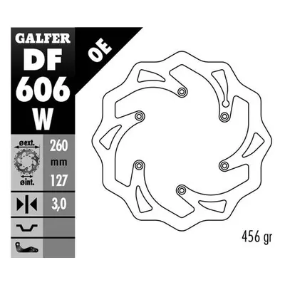 Brzdový kotouč přední GALFER DF606W (GALFER brzdový kotouč přední KTM SX/EX, HUSABERG,HUSQVARNA,