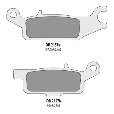 Brzdové destičky DELTA BRAKING DB2157OR-D (DELTA BRAKING brzdové destičky KH445 YAMAHA YFM 550 G